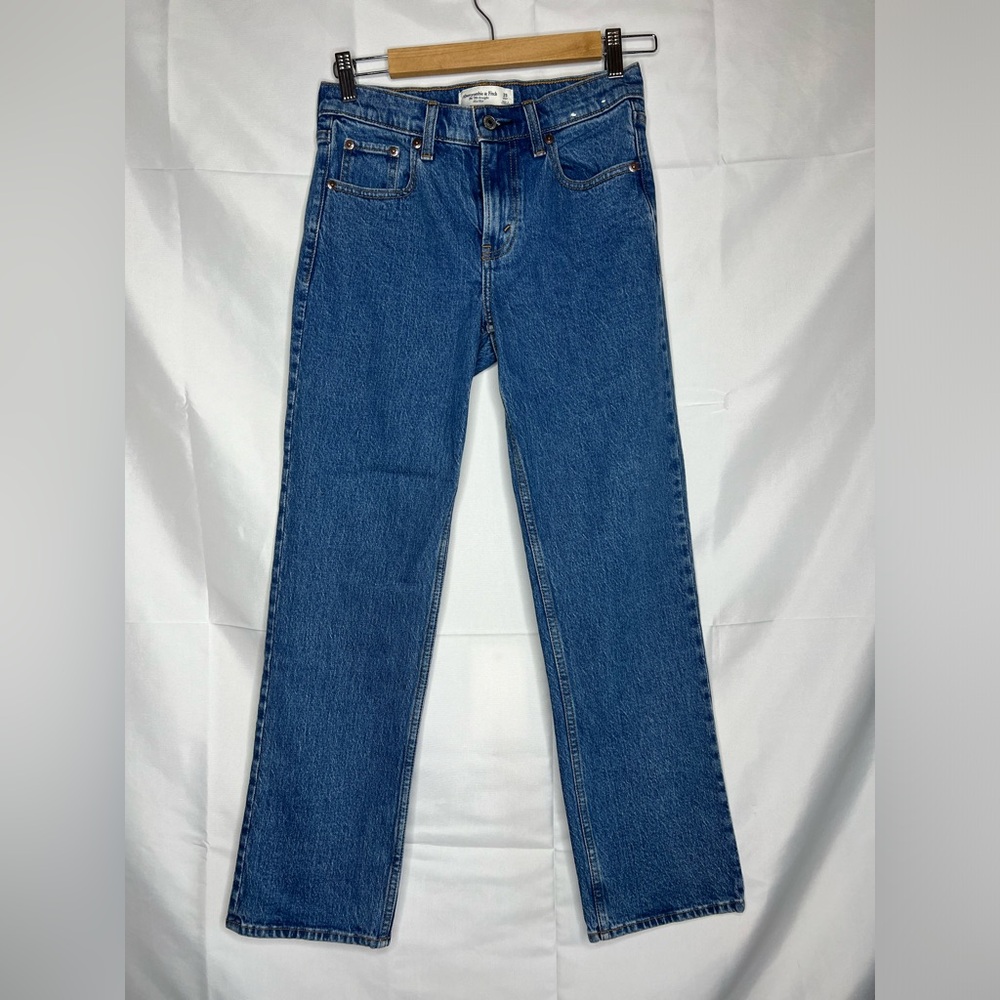 Abercrombie & Fitch Blue Straight Leg Jeans